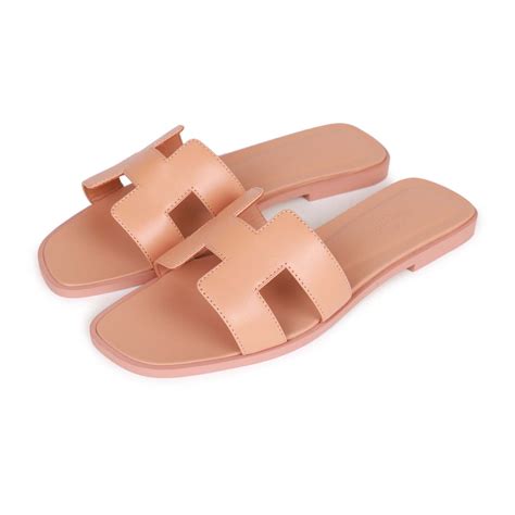 hermes oran sandals granit rose